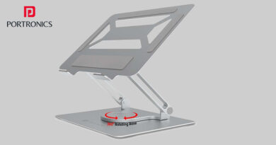 Portronics Launches New Portable Metallic Laptop Stand