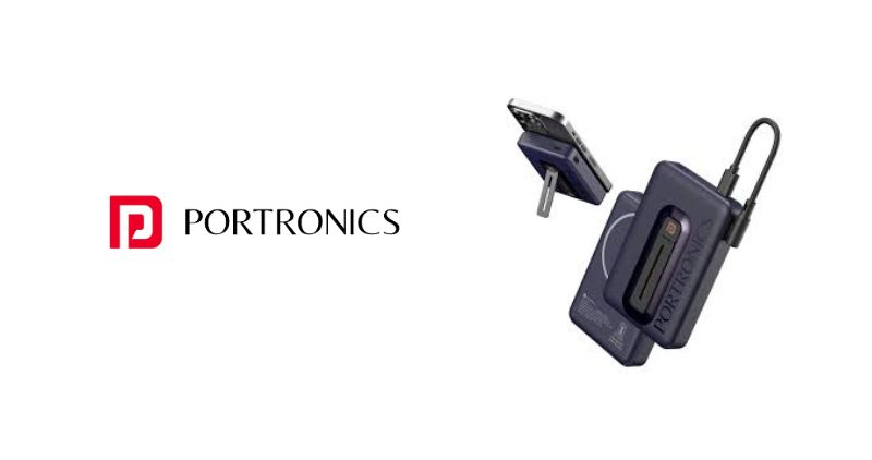 Portronics Has Launched Its New 10000Mah Magnetic Wireless Power Bank Revvo In India