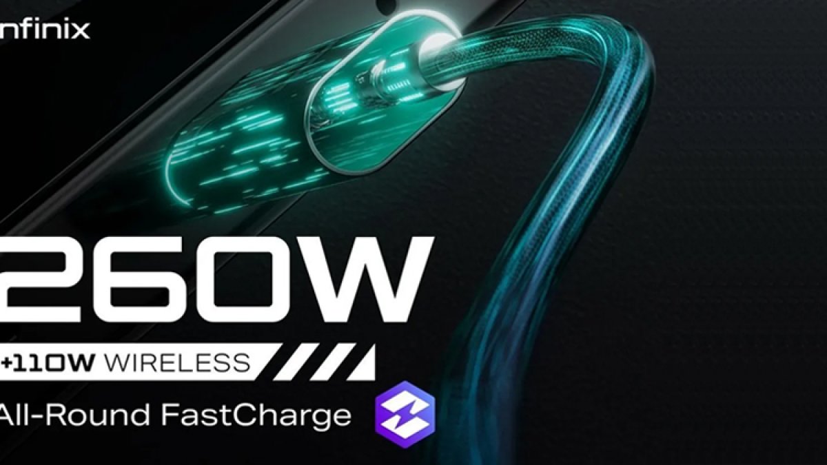 Infinix launches 260W fast charger, will charge the phone up to 25% in a minute.