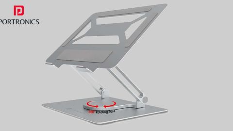 My Buddy K6: Portronics launches new portable metallic laptop stand, will rotate 360 ​​degrees.