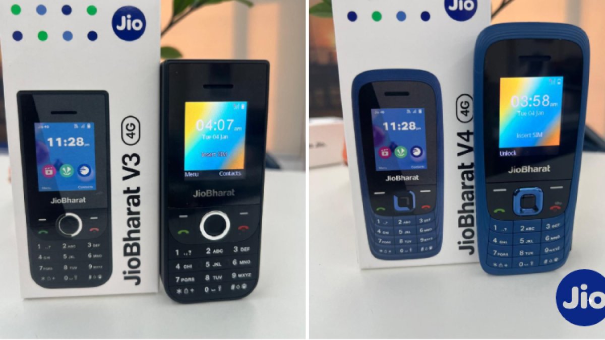 Jio 4G phone launched for Rs 1099, JioBharat V3 and Bharat V4 come with internet and UPI features