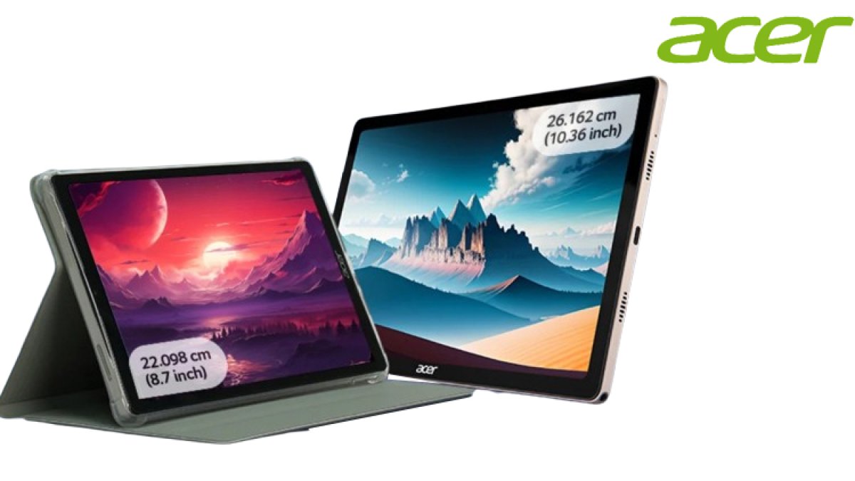 Acer launches 2 Iconia tablets with up to 10 hours of battery life and up to 10.36-inch screen size, price starts at Rs 11,990