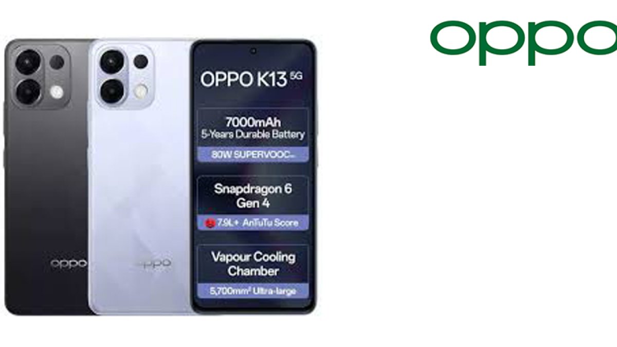 Oppo K13 5G launched with 7000mAh battery, 50MP camera, price starts at Rs 16,999