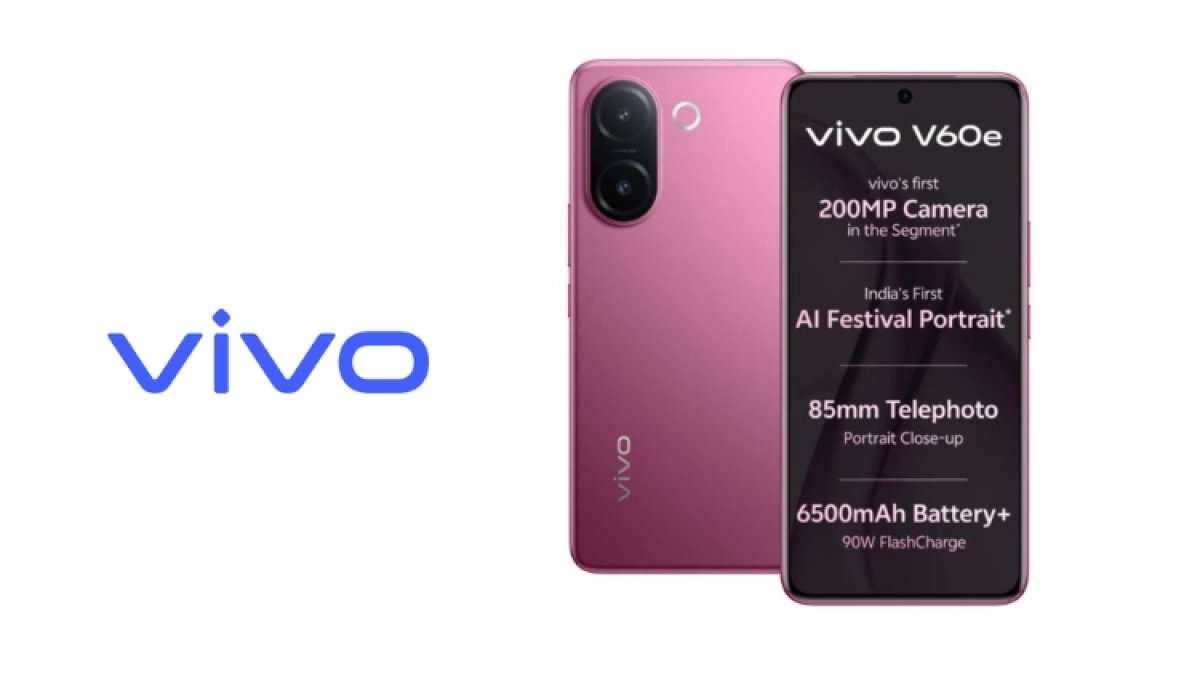 Vivo V60e 5G phone with 200MP rear and 50MP selfie cameras and 6500mAh battery launched in India