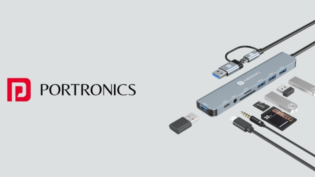 Portronics' 8-in-1 hub for laptops and phones comes with both HDMI and SSD support. Learn the price.