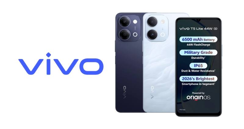 Vivo Launches Budget T5 Lite 44W 5G Phone with 6500mAh Battery in India; Priced Under ₹20,000!