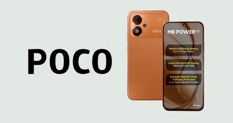 Poco M8 Power Launched at ₹25,000; Sale Date Announced for Phone with 8000mAh Battery