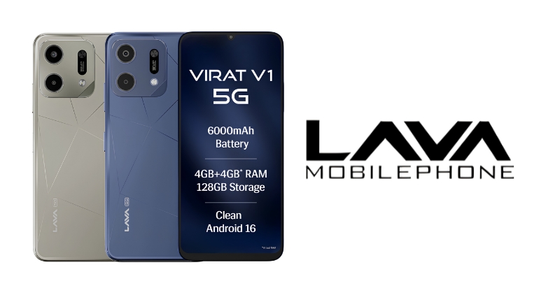 Lava Virat V1 5G Launched in India with 128GB Variant, 6000mAh Battery, and IP64 Rating!
